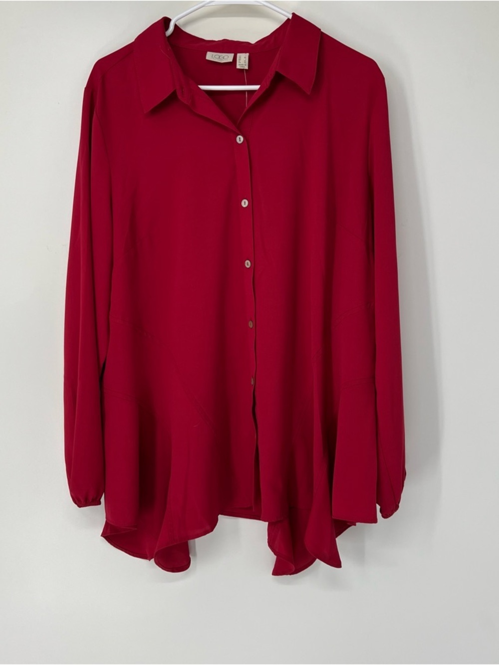 Logo Lori Goldstein button down shirt large